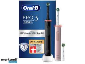 Oral B Pro 3 3900N Duopack Zwart Roze Editie 760277