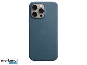 Estuche Apple iPhone 15 Pro Max FineWoven con MagSafe Pacific Blue MT4Y3ZM/A