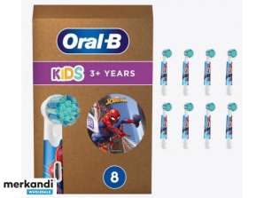 Oral B Kids Spiderman opzetborstels 8 stuks