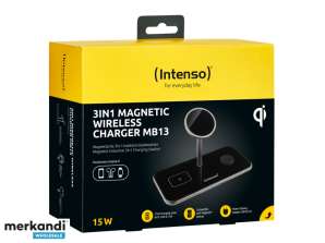 Intenso 3in1 Magnetic Wireless Charger MB13 Black 7410810