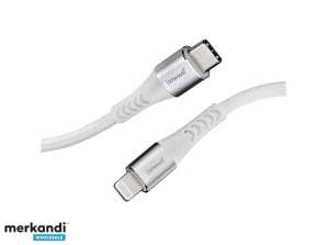 Cablu USB Intenso C315L 1.5m 60W Nailon Alb 7902002