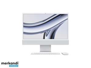 Apple iMac 24 4.5K M3 8-kjerners CPU 10-kjerners GPU 256 GB 2023 sølv MQRJ3D/A