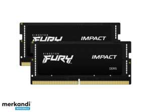 Kingston Fury Impact 32 GB 2x16 GB DDR5 6400 MT/s fekete XMP KF564S38IBK2 32