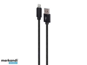 CableXpert 8 Pin Cable Terminales Metálicos 1.8m Negro CCDB mUSB2B AMLM 6