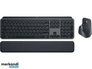 Logitech MX Keys S Combo Keyboard Миша Підставка для рук DE Layout 920 011606