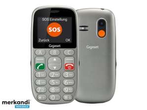 Gigaset GL590 Feature Telefon 32MB Dual Sim Titanium Sølv S30853 H1178 R102