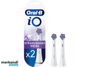 Oral B iO fırça başlıkları Işıltılı Beyaz 2 adet 416678