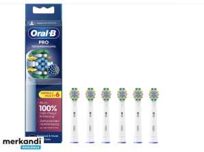 Oral B Brushes Pro Βαθύς Καθαρισμός 6 Πακέτο Λευκό 860793