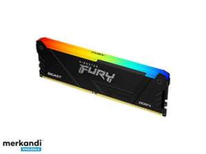 Kingston Fury Beast DDR4 1x8GB 3600MT/s CL17 RGB Μαύρο XMP KF436C17BB2A/8