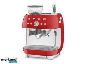 Machine à expresso Smeg Machine à café entièrement automatique des années 50 Style rouge EGF03RDEU