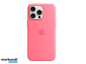 Silikonový kryt Apple pro iPhone 15 Pro Max s růžovým pouzdrem MagSafe MWNN3ZM/A