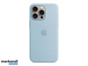 Apple Silikon Case iPhone 15 Pro Max mit MagSafe hellblau MWNR3ZM/A