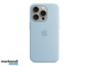 Capa de silicone Apple iPhone 15 Pro com MagSafe Light Blue MWNM3ZM/A