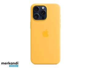 Custodia in silicone Apple per iPhone 15 Pro Max con MagSafe giallo caldo MWNP3ZM/A