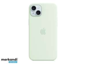 Apple Silikon Case iPhone 15 Plus mit MagSafe Blassmint MWNG3ZM/A