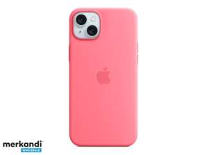 Silikonové pouzdro Apple na iPhone 15 Plus s růžovým MagSafe MWNE3ZM/A