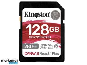 Кингстън 128GB платно реагира плюс SDXC SDR2V6 / 128GB