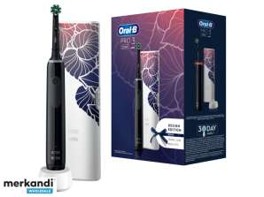 Oral B Pro 3 3500 Black with travel case Floral Design Edition
