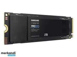 Внутренний твердотельный накопитель Samsung 990 EVO емкостью 2 ТБ M.2 NVME MZ V9E2T0BW