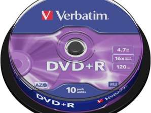 DVD R 4.7GB Verbatim 16x 10kpl Cakebox 43498