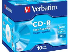 CD R 90 Verbatim 40x DL 10pz Astuccio 43428