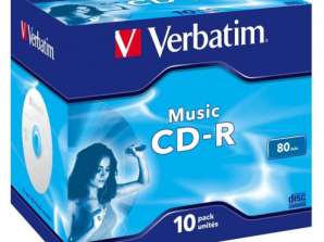 CD R 80 Verbatim Audio 16x 10st Fodral 43365