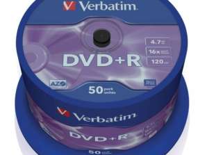 DVD R 4.7GB Verbatim 16x 50pcs Tortni del 43550