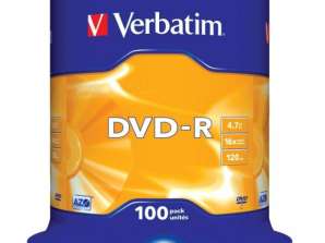 DVD R 4.7GB Verbatim 16x 100pcs Cakebox 43549