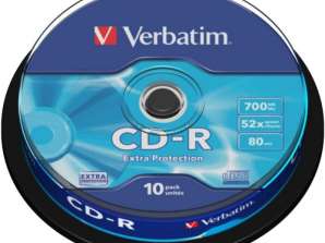 CD R 80 Verbatim 52x DL 10pcs Škatla za torto 43437