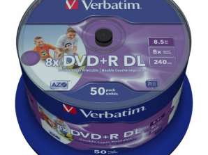 Płyta DVD R 8,5 GB Verbatim 8x IW 50 CB 43703