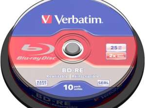 BD RE 25GB Verbatim 2x 10st Cakebox 43694