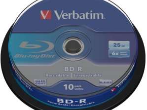 BD R 25GB Verbatim 6x 10buc Tort 43742