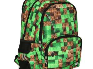 Stright Pixel Cubes School Backpack
