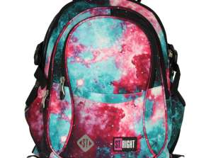 Youth school backpack 4 compartments space Niebula 17 inch