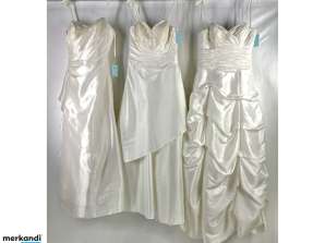25 stuks bruidsmode trouwjurken mix, koop groothandel textiel voor wederverkopers resterende voorraad
