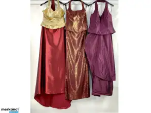 25 pcs. Evening dresses evening wear mix, textile wholesale for resellers remaining stock pallets