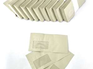 760 pakken van 50 enveloppen met venster DIN lang (110 x 220 mm) wit, koop groothandelsgoederen Resterende voorraad pallets