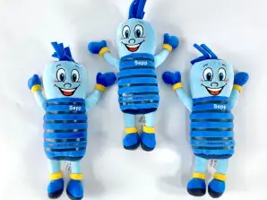 75 Stk. Schlemmer Plüschtiere Plüschfiguren Spielzeug blau, Sonderposten Großhandel Restposten kaufen