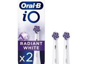 Capete de periuță albă radiantă Oral-B Io pentru periuță de dinți electrică IO - 2 pachete