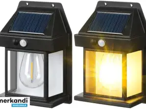 PR-1019 LED solární zahradní nástěnná lampa - se senzorem - 800Lumen - 5.5V