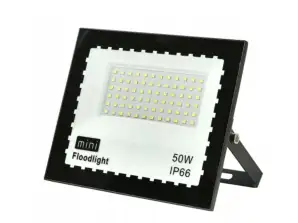 PR-1102 LED 50W prožektorių statybinė lemputė 2700lm IP67 - balta šviesa