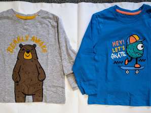 Children's Assorted Printed Long-Sleeve T-Shirts from Primark - Sizes 2 to 16 Years
