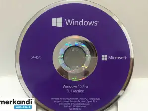 Microsoft Windows 10 Pro Professional 64-bit dvd