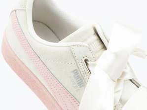 GIRL'S FOOTWEAR BRAND PUMA MODELS SUEDE HEART JEWEL PS & SUEDE BOW AC PS