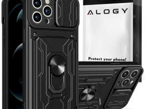 Alogy Camshield Stand Ring Wallet Armored Case with Camera Cover and