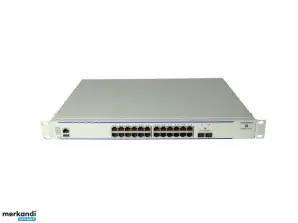 50x Switch Alcatel-Lucent OS6450-P24 24x PoE 1000Mbits 2x Uplink SFP+ 10Gbits Administrert ingen innsatsutvidelsesmodul Rack ører