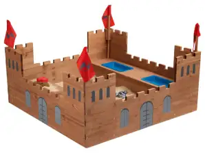 Rytiersky hrad - drevený - NOVINKA - originálne krabicové - záhrada - hračky - deti - detské ihrisko