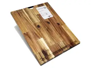 Акациеви дървени дъски за рязане с метална дръжка 30х40см