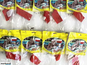 800 pcs Poland Flags with Cup Holder Country Flags, Wholesale for Resellers Remaining Stock Pallets