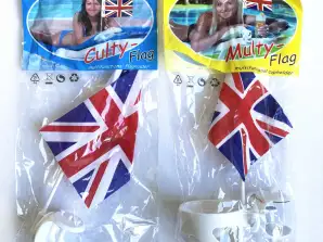 800 pcs bandeiras da Grã-Bretanha com e sem porta-copos bandeiras do país, loja on-line por atacado Stock restante